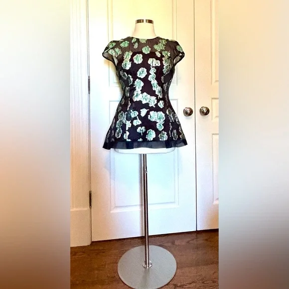 Lela rose peplum top on sale